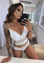 Load image into Gallery viewer, JULIETE UNLINED LACE SET - WHITE