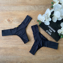 Load image into Gallery viewer, SEMI-WIRE MICROFIBRE PANTY - BLACK