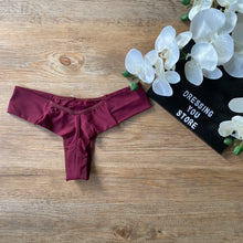 Load image into Gallery viewer, SEMI-WIRE MICROFIBRE PANTY - WINE
