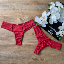 Load image into Gallery viewer, SEMI-WIRE MICROFIBRE PANTY - RED