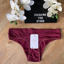 Load image into Gallery viewer, MICROFIBRE TRADITIONAL BRAZILIAN PANTY - WINE