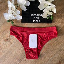 Load image into Gallery viewer, MICROFIBRE TRADITIONAL BRAZILIAN PANTY -RED
