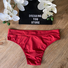 Load image into Gallery viewer, MICROFIBRE TRADITIONAL BRAZILIAN PANTY -RED