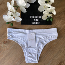 Load image into Gallery viewer, MICROFIBRE TRADITIONAL BRAZILIAN PANTY - WHITE