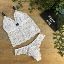 Load image into Gallery viewer, KETTY UNLINED LACE SET - WHITE