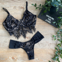 Load image into Gallery viewer, FRIDA UNLINED LACE SET - BLACK