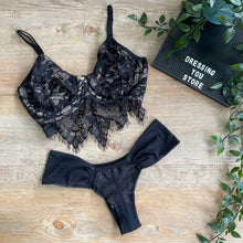 Load image into Gallery viewer, FRIDA UNLINED LACE SET - BLACK