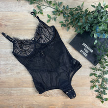 Load image into Gallery viewer, BODYSUIT LACE ANTONELLA - BLACK
