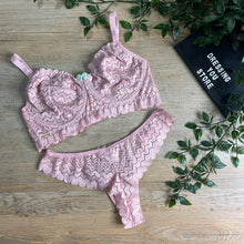 Load image into Gallery viewer, DANI UNLINED LACE SET - ROSE