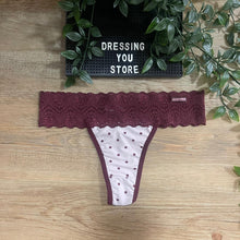 Load image into Gallery viewer, LACE-WAIST THONG PANTY