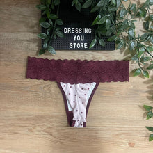 Load image into Gallery viewer, LACE-WAIST THONG PANTY