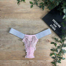 Load image into Gallery viewer, LUIZA UNLINED LACE SET - LIGHT PINK/GREY