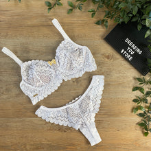 Load image into Gallery viewer, DANI UNLINED LACE SET - WHITE
