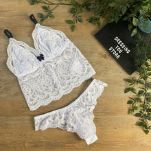 Load image into Gallery viewer, KETTY UNLINED LACE SET - WHITE
