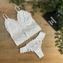 Load image into Gallery viewer, JULIETE UNLINED LACE SET - WHITE
